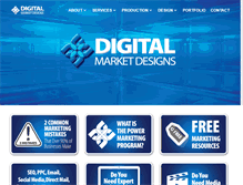 Tablet Screenshot of digitalmarketdesigns.com